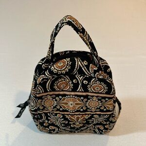 Vera Bradley Insulated Lunch Bag Quilted Paisley Zip Top Tote